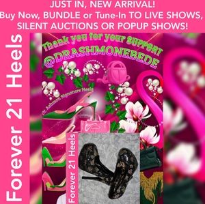 EUC 💕💚Forever21 Floral Platform Heels 🛍🛍BUY NOW OR AUCTION 🛍@DrAshmonEbede